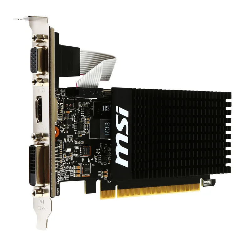 GeForce GT 710 2GD3H LP - Videokaart de MSI – jaquette