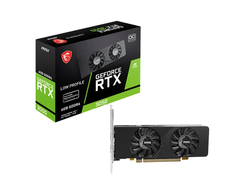 GeForce RTX 3050 LP E 6G OC - Grafische Kaart van MSI – cover