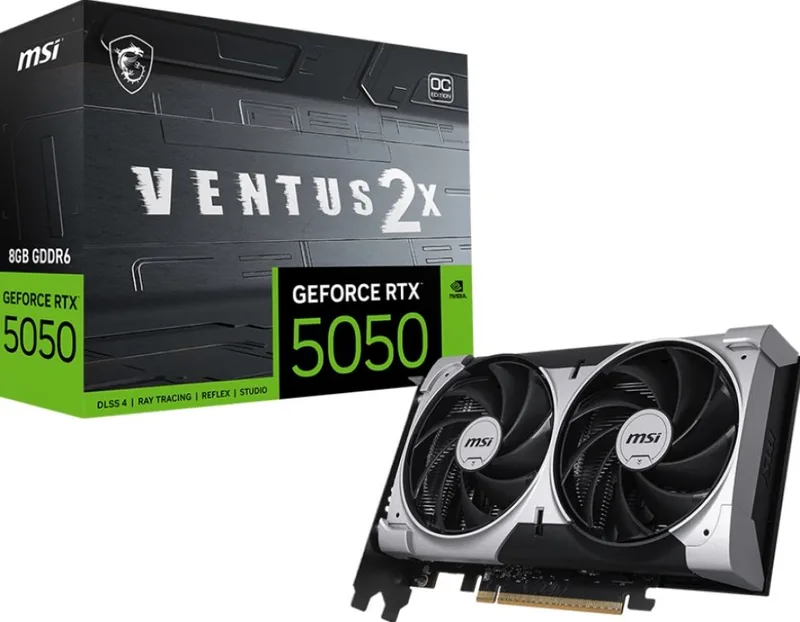 GeForce RTX 5050 8G VENTUS 2X OC - Videokaart by MSI – cover