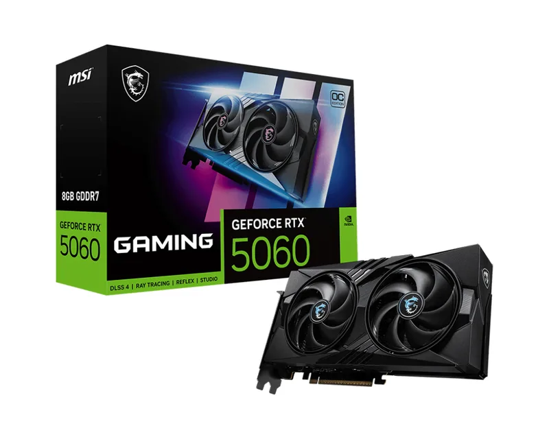 GeForce RTX 5060 8G GAMING OC - Videokaart de MSI – jaquette