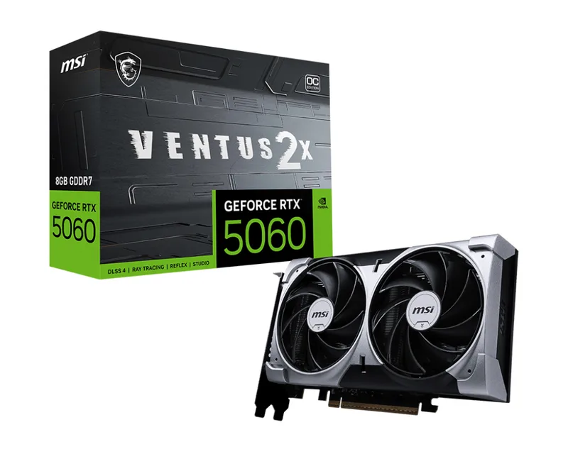 GeForce RTX 5060 8G VENTUS 2X OC - Videokaart van MSI – cover