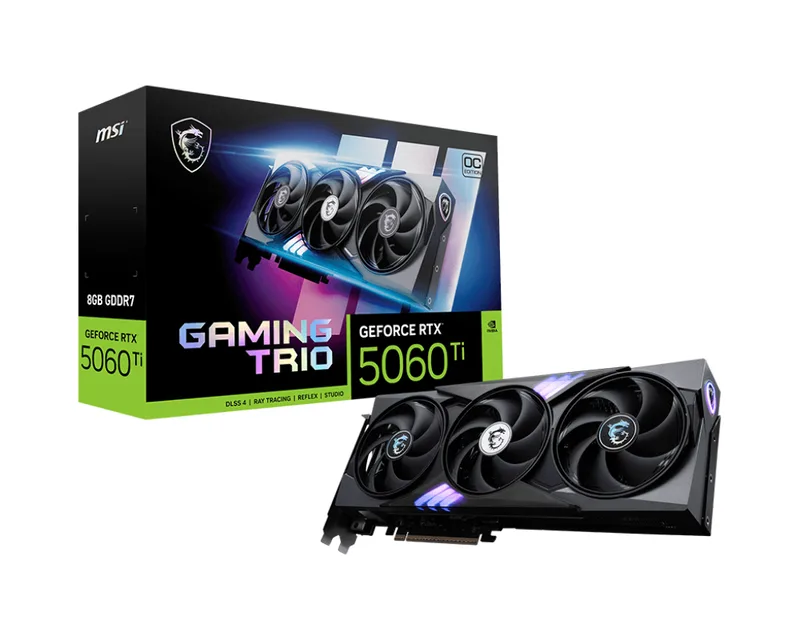 GeForce RTX 5060 Ti 8G GAMING TRIO OC - Videokaart de MSI – jaquette