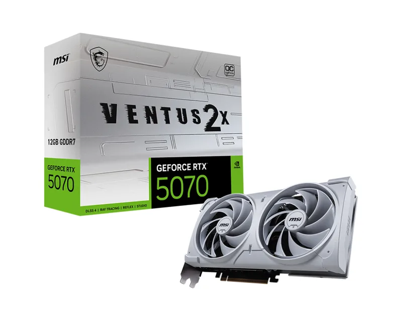 GeForce RTX 5070 12G VENTUS 2X OC White - Videokaart van MSI – cover