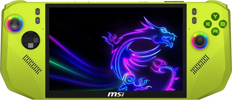 Handheld Claw A8 - Gaming Handheld - AMD Ryzen Z2 Extreme-processor - 8 inch - SSD van MSI, Groen, 1 TB – cover