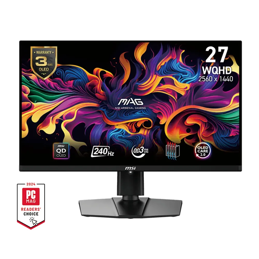 Écran Gaming Mag 271qpxde E2 27´´ Qhd Oled 240hz de MSI – jaquette