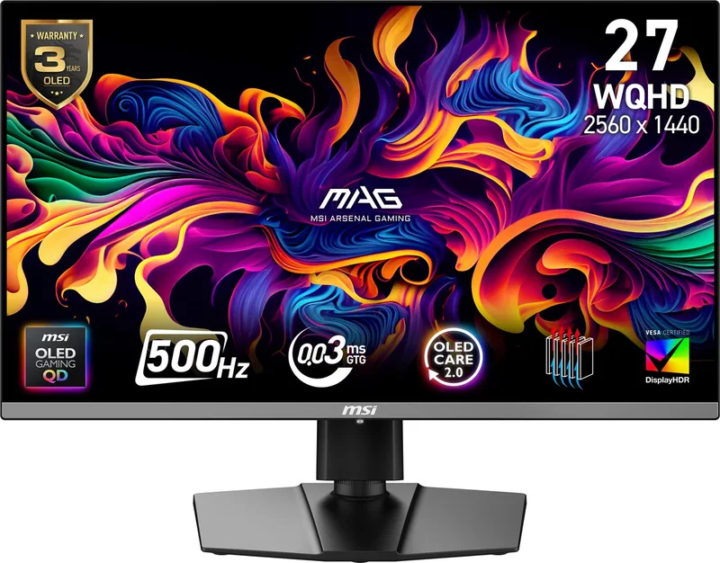 MAG 272QP QD-OLED X50 - QHD OLED Gaming Monitor - 500hz - 27 inch by MSI – cover