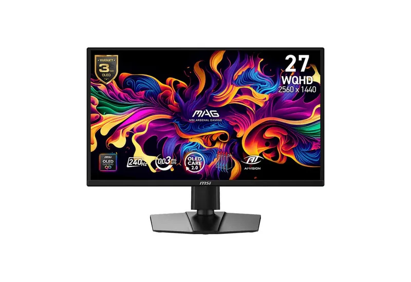 MAG 272QPDE QD-OLED X24 Gaming-LED-Monitor (2560 x 1440, 0,03 ms Reaktionszeit, 240 Hz, OLED) från MSI – omslag