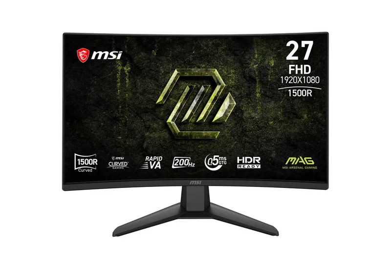 MAG 274CF E20 Curved-Gaming-Monitor (68,6 cm/27 ", 1920 x 1080 px, FHD, 0,5 ms Reaktionszeit, 200 Hz, Rapid VA, neigbar) de MSI, Noir – jaquette
