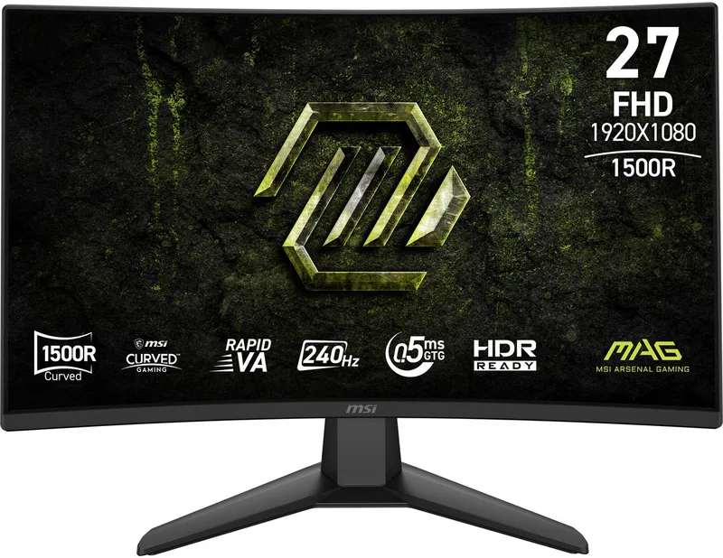 MAG 274CF X24 - Full HD Curved Gaming Monitor - 240Hz - 27 inch van MSI, Zwart – cover