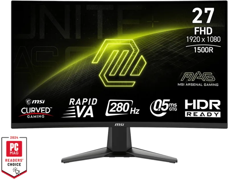 MAG 276CXF - Full HD Curved Gaming Monitor - 280hz - 27 inch by MSI – cover