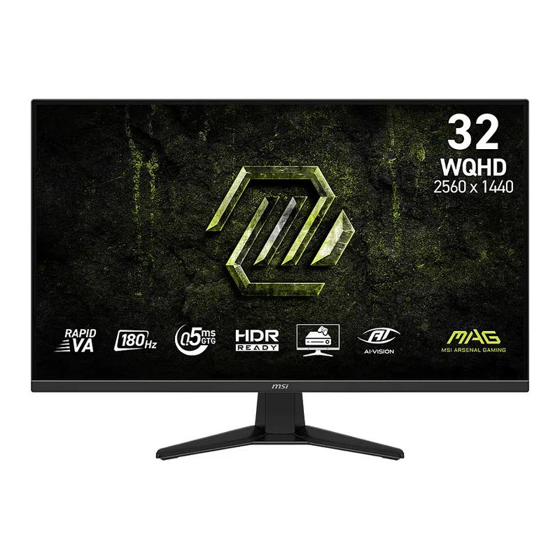 MAG 325QFDE E18V Gaming Monitor - WQHD Panel, 180Hz 0,5 ms GtG, Rapid VA-Panel van MSI – cover