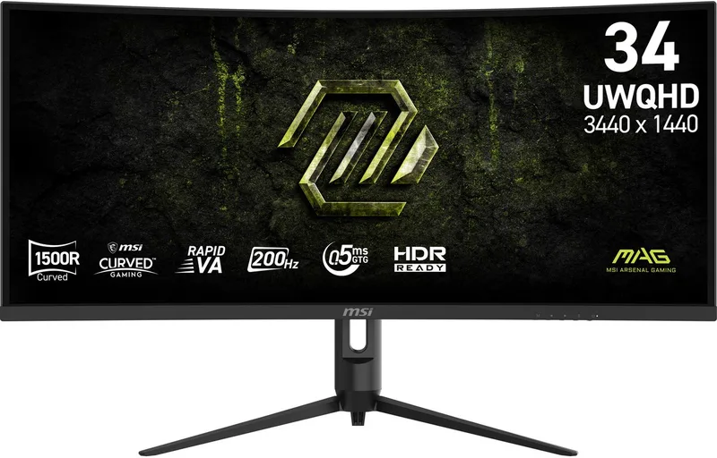 MAG 342CQRF E20 - Ultrawide QHD Gaming Monitor - 200hz - DCI-P3 90% - AI NAVIGATOR - 0.5 ms - 34 inch van MSI – cover