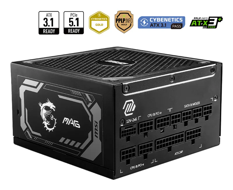 MAG A1000GL PCIE5 - Voeding van MSI – cover
