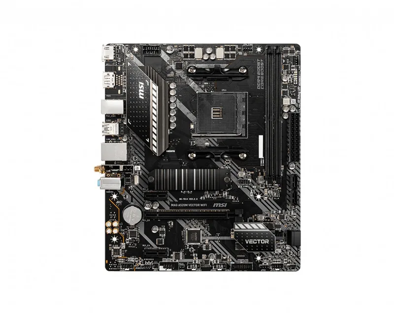 MAG A520M VECTOR WIFI moederbord AMD A520 Socket AM4 micro ATX by MSI – cover