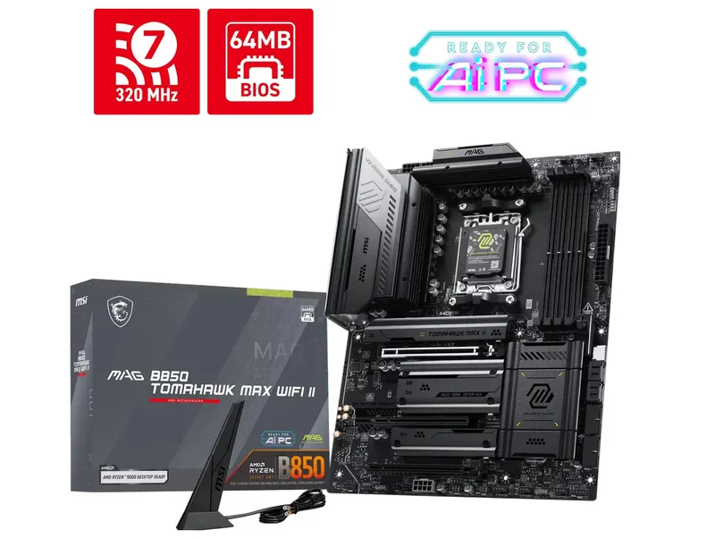 MAG B850 TOMAHAWK MAX WIFI II - Moederbord by MSI – cover