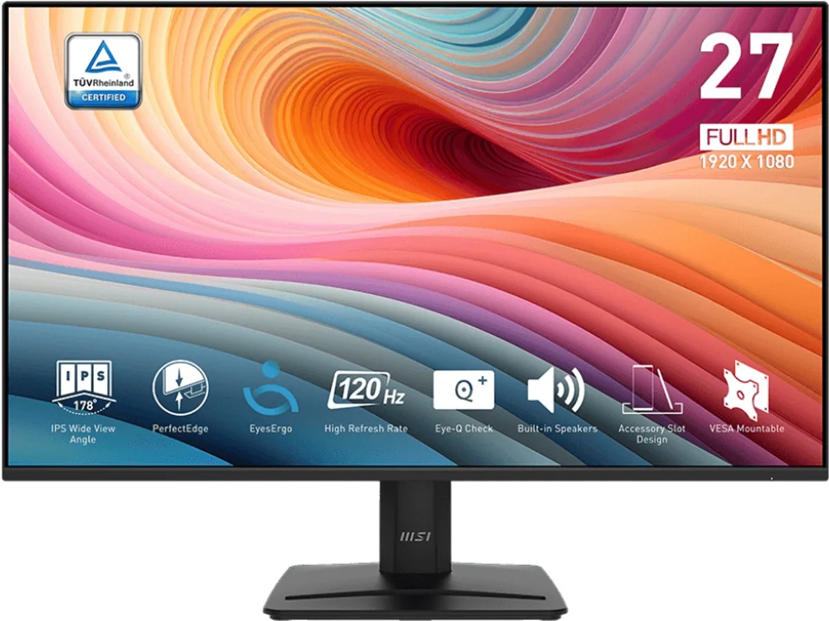 Monitor MSI MP275 E2 27" Full HD van MSI, Zwart – cover