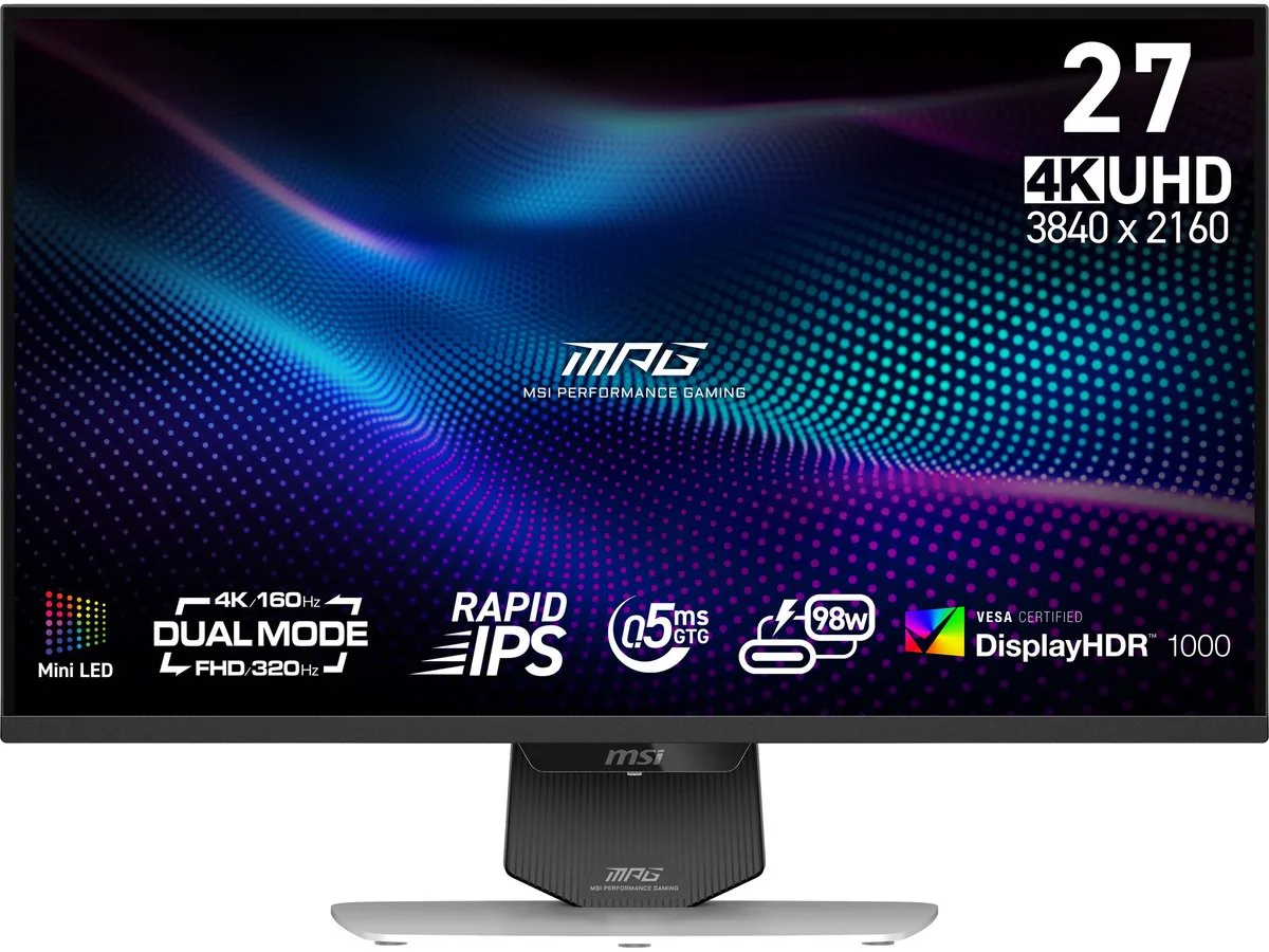 MPG 274URDFW E16M computer monitor 68,6 cm (27") 3840 x 2160 Pixels 4K Ultra HD LED Zwart, Wit by MSI, Black, White – cover