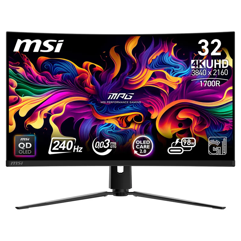 MPG 321CURXDE QD-OLED computer monitor by MSI – cover
