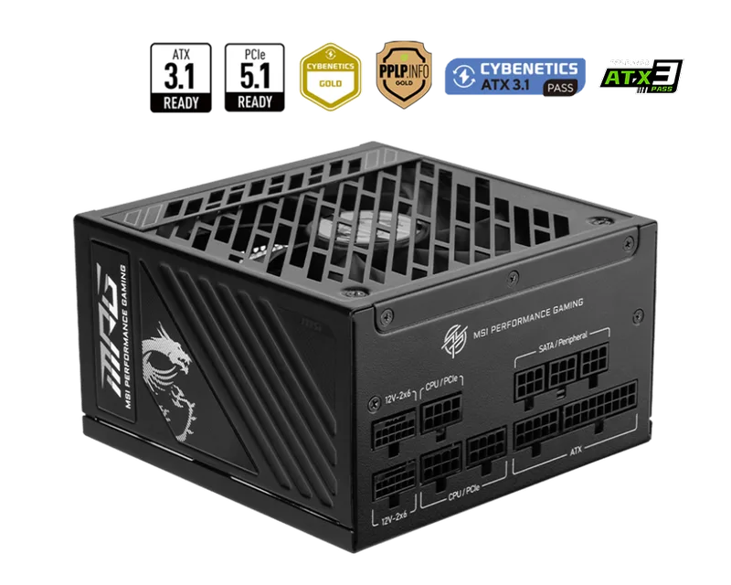 MPG A850GS PCIE5 - Voeding by MSI – cover