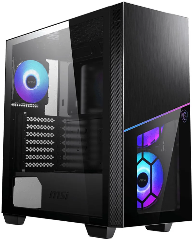 MPG SEKIRA 100R - Towermodel - uitgebreide ATX - geen voeding (ATX) - USB/Audio de MSI, Noir – jaquette