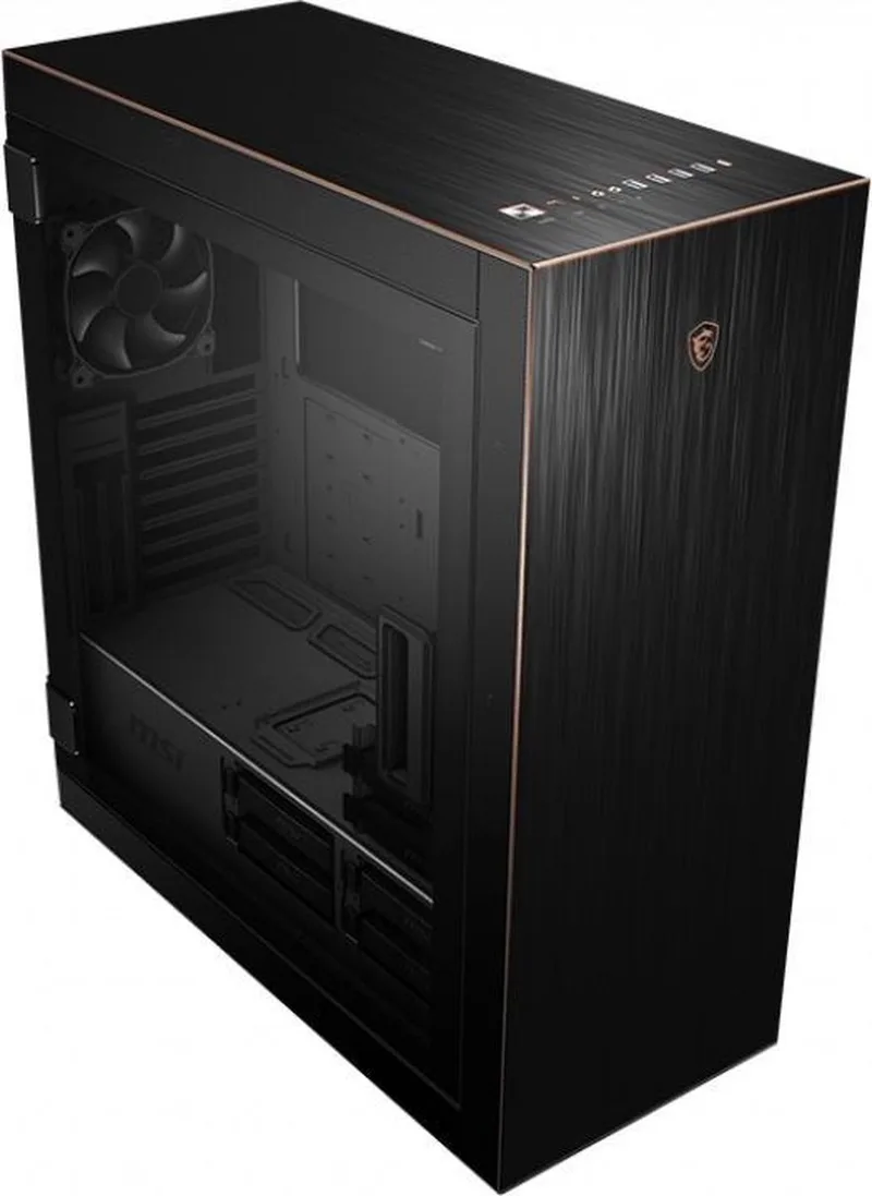 MPG SEKIRA 500G - Towermodel - uitgebreide ATX - geen voeding (ATX) - USB/Audio by MSI, Black – cover