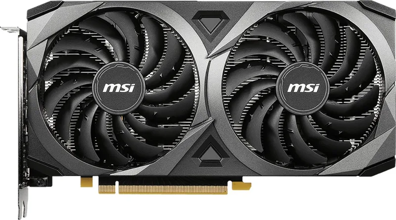 NVIDIA GeForce RTX 3060 VENTUS 2X 12G OC - Videokaart - 12GB - DDR6 - PCIe 4.0 - 1x HDMI 2.1 - 3x DisplayPort 1.4 van MSI, Zwart – cover