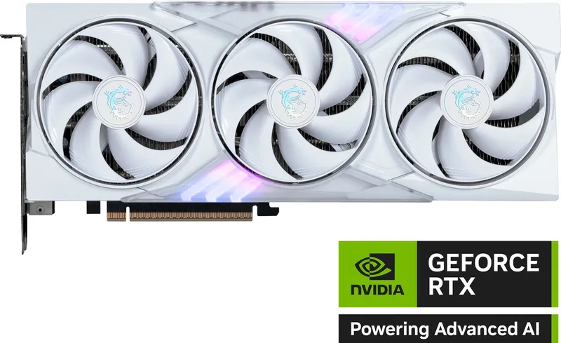 NVIDIA GeForce RTX 5060 TI GAMING TRIO OC WHITE - Videokaart - 16GB - GDDR7 - PCIe 5.0 - 1x HDMI 2.1 - 3x DisplayPort 2.1 de MSI, Blanc – jaquette