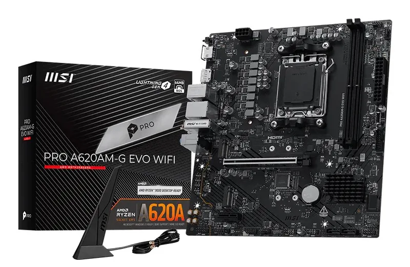 Pro A620AM-G EVO WIFI - Moederbord de MSI – jaquette