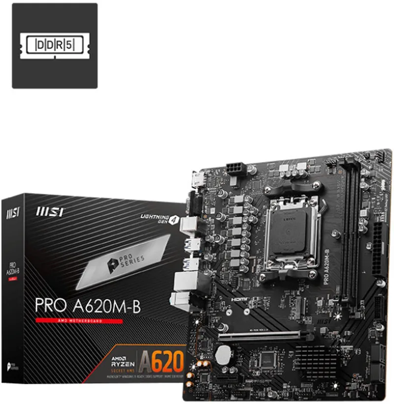 PRO A620M-B moederbord AMD A620 Socket AM5 micro ATX van MSI – cover