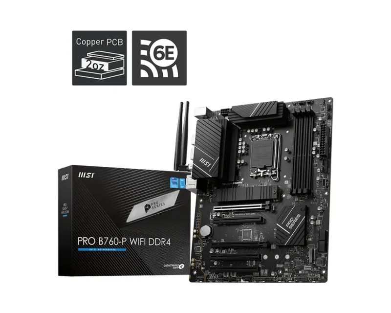 PRO B760-P - Moederbord - WiFi - BT - ATX by MSI – cover 2 of 2
