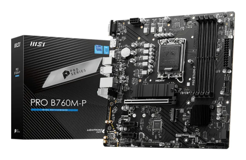 PRO B760M-P (B760,S1700,mATX,DDR5) van MSI – cover