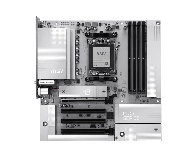 PRO B850M‑A WIFI PZ - Micro‑ATX Moederbord by MSI – cover