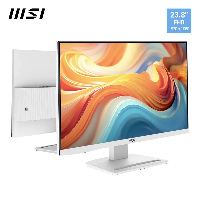 PRO MP241W E14V LED-Monitor (61 cm/24 ", 1920 x 1080 px, Full HD, 1 ms Reaktionszeit, 144 Hz, VA LED) van MSI, Zwart, Wit – cover 2 van 2