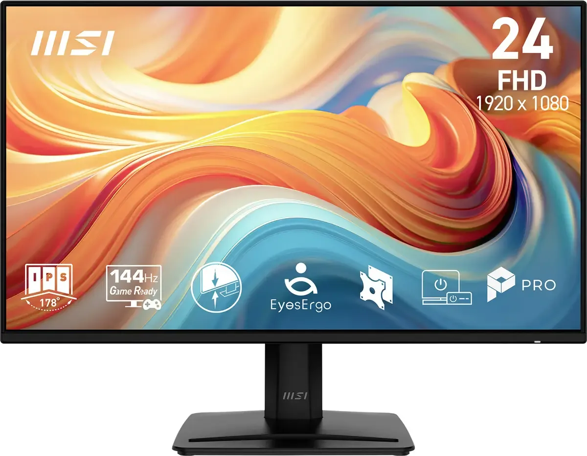 PRO MP242DE E14A LCD-monitor Energielabel E (A - G) 60.5 cm (23.8 inch) 1920 x 1080 Pixel 16:9 1 ms DisplayPort, HDMI, Audio, stereo (3.5 mm jackplug) IPS by MSI – cover