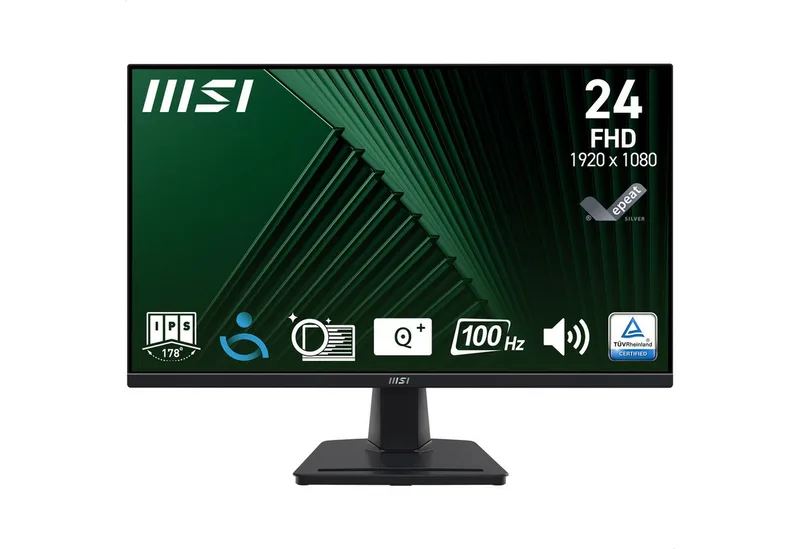 PRO MP245G LED-Monitor (60,5 cm/24 ", 1920 x 1080 px, Full HD, 1 ms Reaktionszeit, 100 Hz, IPS-LED, neigbar) van MSI, Zwart – cover