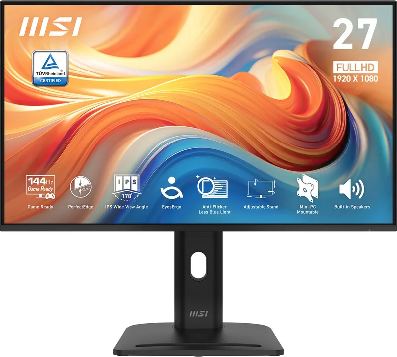 PRO MP275PG E14 computer monitor 68,6 cm (27") 1920 x 1080 Pixels Full HD LCD by MSI, Black – cover