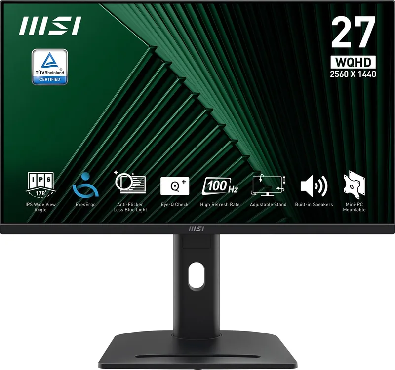 Pro MP275QPG computer monitor 68,6 cm (27") 2560 x 1440 Pixels Wide Quad HD LCD by MSI, Black – cover