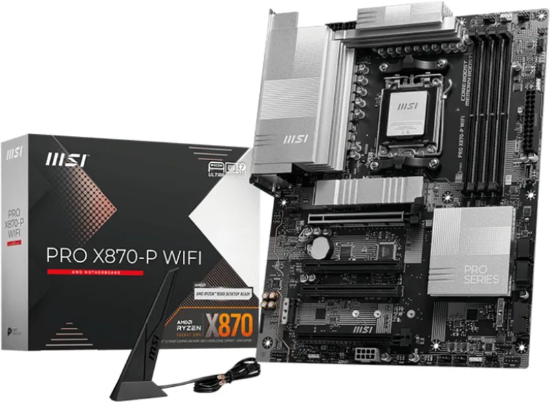 PRO X870-P WIFI - Moederbord - ATX - Socket AM5 - AMD X870 - DDR5 - USB 4 - Wi-Fi 7 - Realtek Audio by MSI – cover