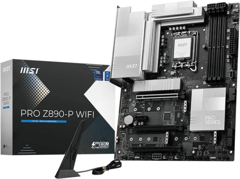 PRO Z890-P WIFI - Moederbord - Intel Z890 - ATX - Compatible met Intel Core Ultra Processoren - LGA 1851 socket by MSI – cover