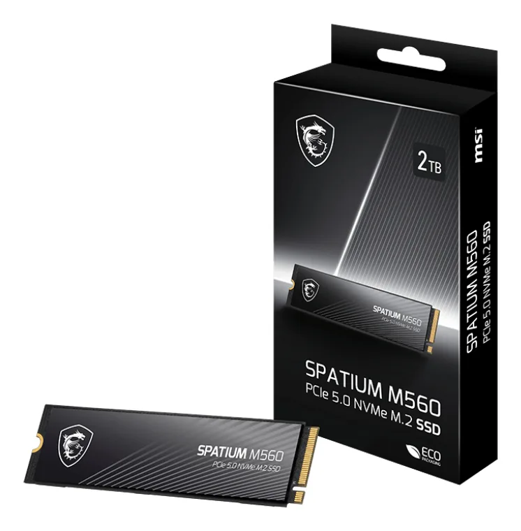 SSD 2TB MSI Spatium M560 (M.2 2280) PCIe Gen5 x4 NVMe fra MSI – cover