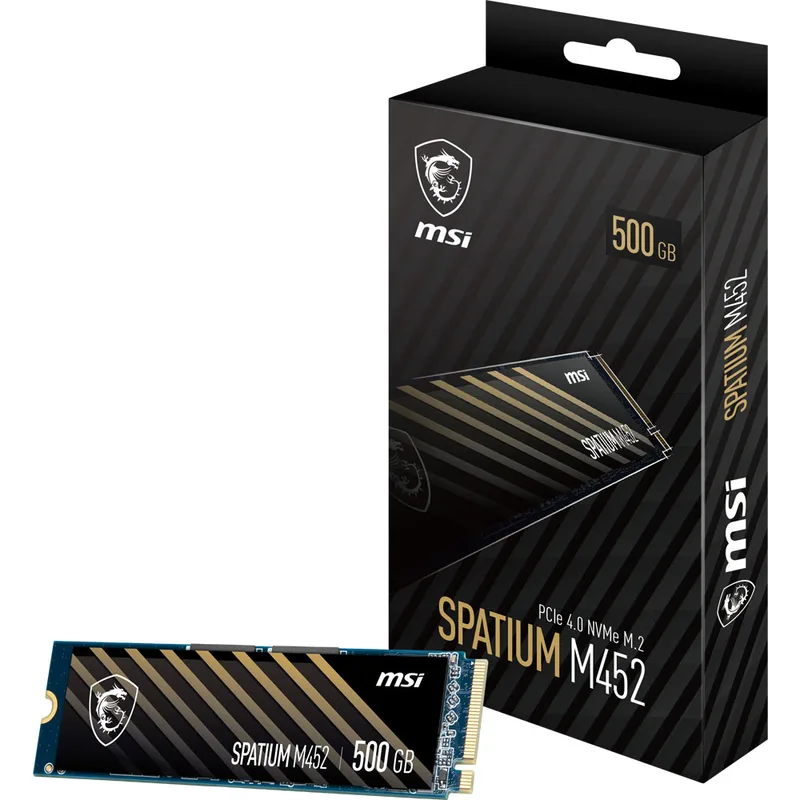 SSD 500GB MSI Spatium M452 (M.2 2280) PCIe Gen4 x4 NVMe by MSI – cover