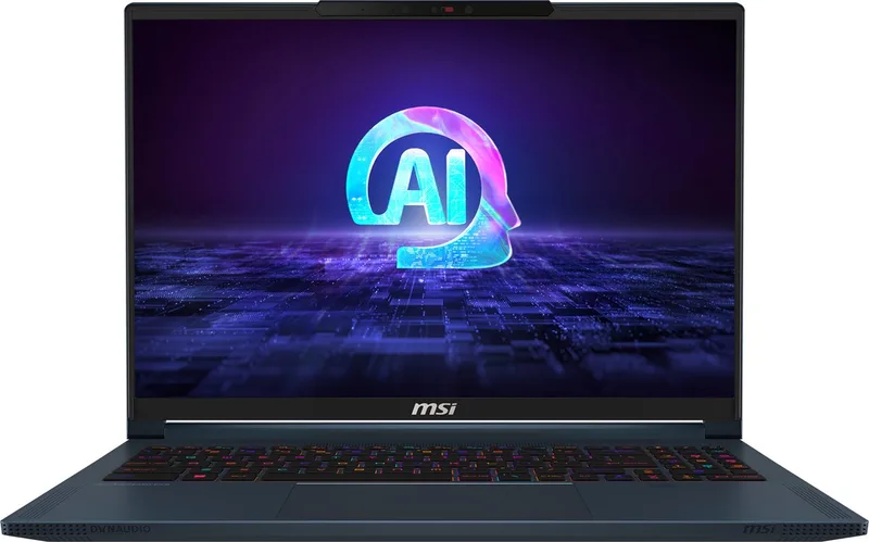 Stealth 16 AI Studio A1VFG-025BE - Gaming laptop - 16 inch - 240Hz - azerty by MSI, Blue, AZERTY – cover