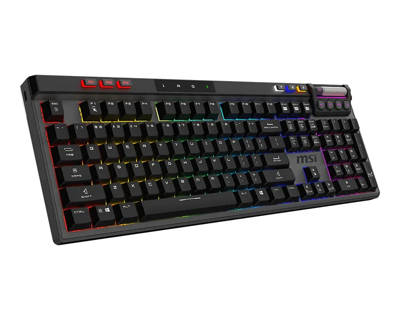 STRIKE Pro Silent W Gaming DE Keyboard, wireless van MSI – cover