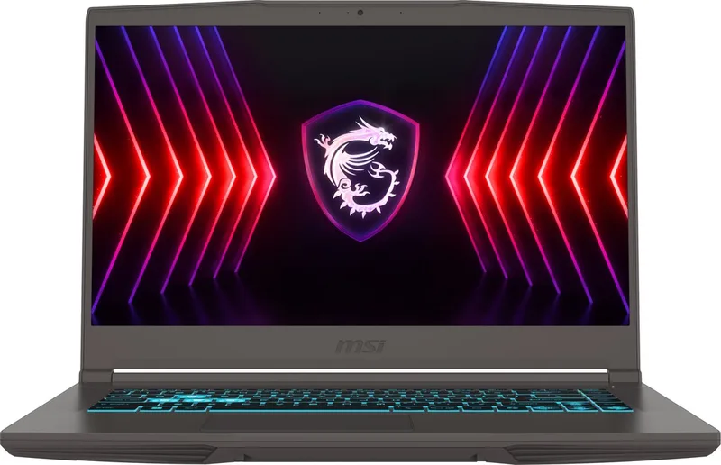 Thin 15 B12UC-1254BE Intel® Core™ i7 i7-12650H Laptop 39,6 cm (15.6") Full HD 16 GB DDR4-SDRAM 512 GB SSD NVIDIA GeForce RTX 3050 Wi-Fi 6E (802.11ax) Windows 11 Home de MSI, Noir – jaquette