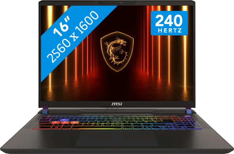 Vector 16 HX AI A2XWHG-204BE van MSI, AZERTY – cover