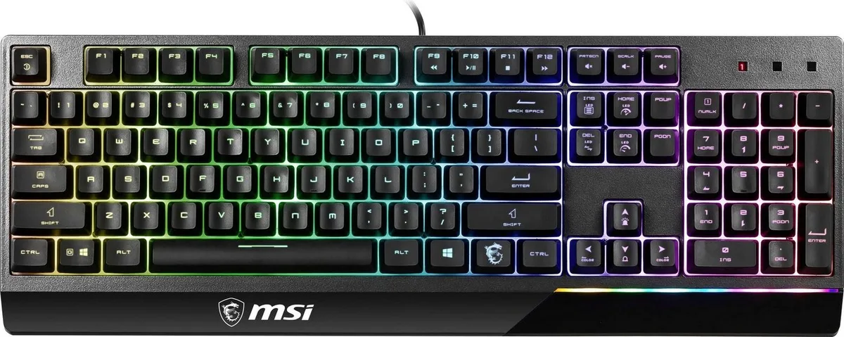 Vigor GK30 Gaming-Tastatur de MSI, Noir – jaquette