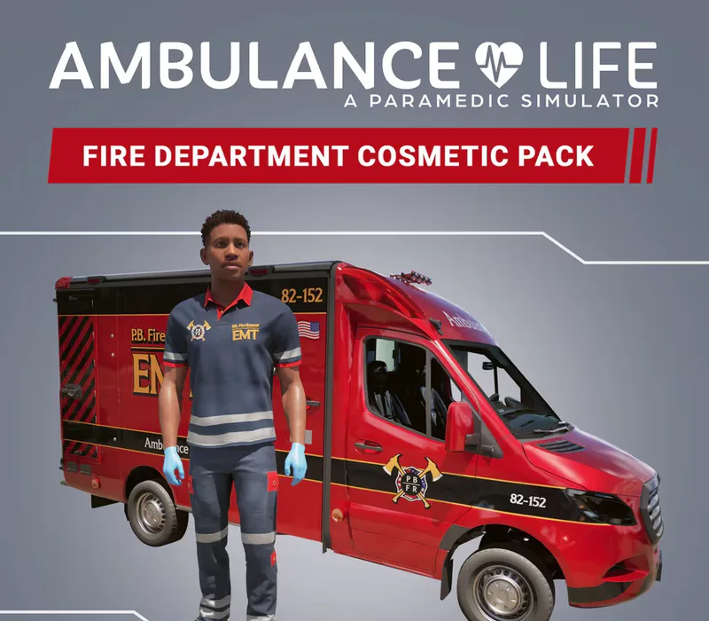 Ambulance Life: A Paramedic Simulator – Fire Department Cosmetic Pack DLC EU van Nacon – cover