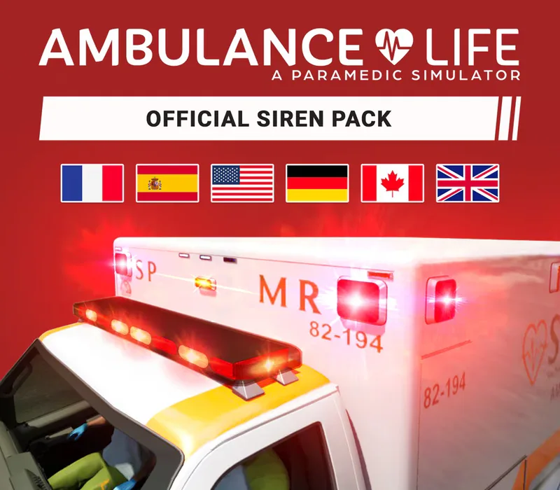 Ambulance Life: A Paramedic Simulator – Official Siren Pack DLC EU van Nacon – cover