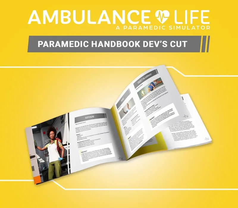 Ambulance Life: A Paramedic Simulator – Paramedic Handbook Dev's Cut DLC van Nacon – cover