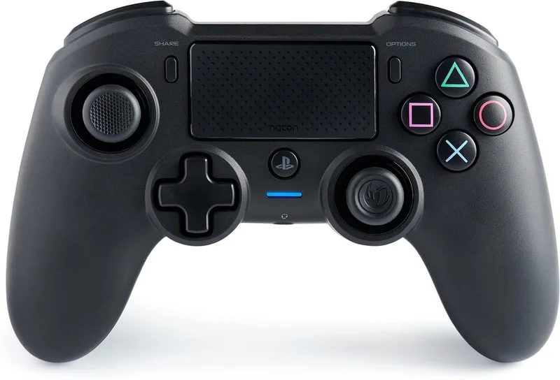 Official Licensed Draadloze Controller - PS4 de Nacon, Noir – jaquette